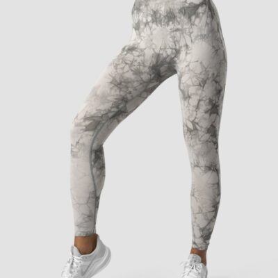 Naiset ICIW Trikoot & Leggingsit | Define Seamless Tie Dye Tights Grey