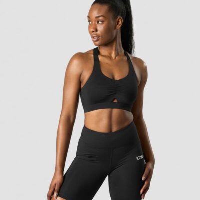 Naiset ICIW Urheiluliivit | Scrunch Adjustable Sports Bra Black