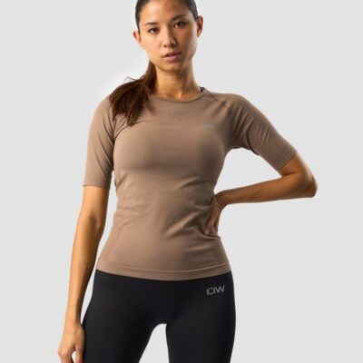 Naiset ICIW Seamless | Everyday Seamless T-Shirt Mid Sleeve Desert Sand